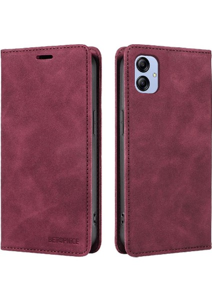 Samsung Galaxy A04E 4g Için Kılıf Folio Cüzdan Pu Deri Manyetik Koruyucu (Yurt Dışından)