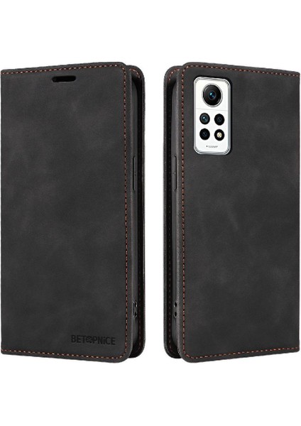 Xiaomi Redmi Için Not 11 Pro Koruyucu Manyetik Folio Cüzdan Pu (Yurt Dışından)