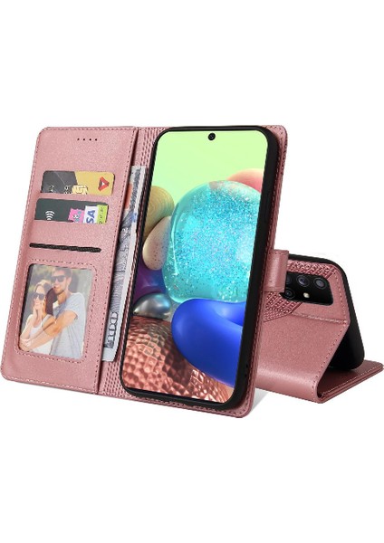 Samsung Galaxy A71 5g Üç Kart Yuvaları Kickstand Premium 4 Için Flip Case (Yurt Dışından)