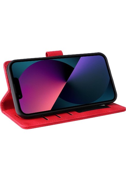 Iphone 14 Için Flip Case Artı Deri Kılıf Darbeye Kapak Kapak Basit (Yurt Dışından)