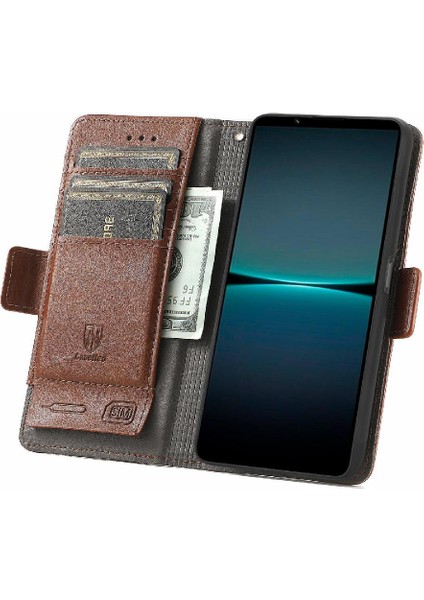 Sony Xperia 1 Iv Çoklu Kart Yuvası Çok Renkli Iş Cüzdanı Için Flip Case (Yurt Dışından)