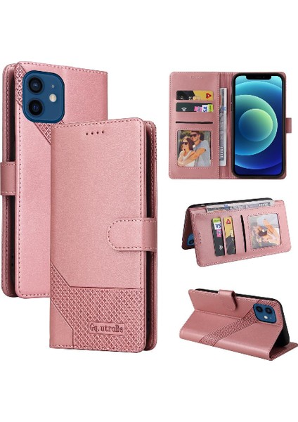 Iphone 12 Için Flip Case Pro Kickstand Üç Kart Yuvaları Premium Deri (Yurt Dışından)