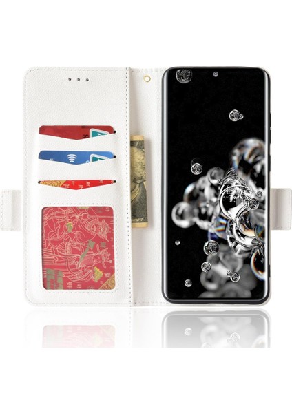 Samsung Galaxy S20 Ultra Yan Toka Cüzdan Manyetik Kart Yuvaları Için Kılıf (Yurt Dışından) indirimleri