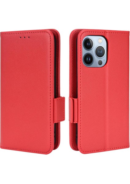 Iphone 15 Için Kılıf Pro Cüzdan Kart Yuvaları Tutucu Yan Toka Manyetik Pu (Yurt Dışından)