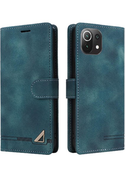 Xiaomi 11 Lite Için Flip Case Cüzdan Basit Iş Darbeye Kapak Çevirin (Yurt Dışından)