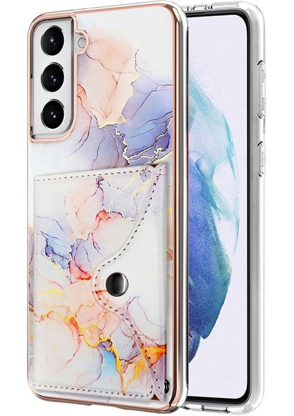 Mays Boutique Samsung Galaxy S21 Fe 5g Mermer Kart Yuvaları Yumuşak Tpu Tampon Ince (Yurt Dışından)