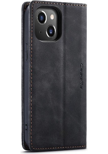 Iphone 14 Için Flip Case Artı Durumda Kart Yuvası Kickstand Manyetik Kapatma Pu (Yurt Dışından)