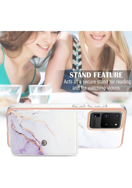 Samsung Galaxy S20 Ultra Mermer Yumuşak Tpu Tampon Ince Cüzdan Kartı (Yurt Dışından) indirimleri