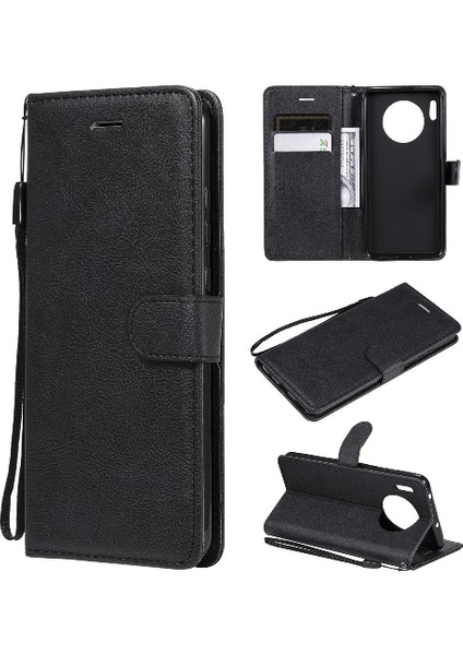 Mays Boutique Huawei Mate 30 Iş Cüzdan Telefon Kılıfı Için Flip Case Klasik Katı ile (Yurt Dışından)