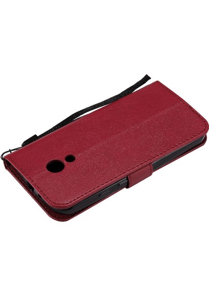 Kart Yuvası Klasik Düz Renk Iş ile Motorola Moto G2 Için Flip Case (Yurt Dışından) indirimleri