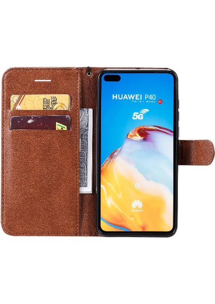 Kart Yuvası ile Huawei P40 Iş Cüzdan Telefon Kılıfı Için Flip Case Yüksek (Yurt Dışından) fırsatları