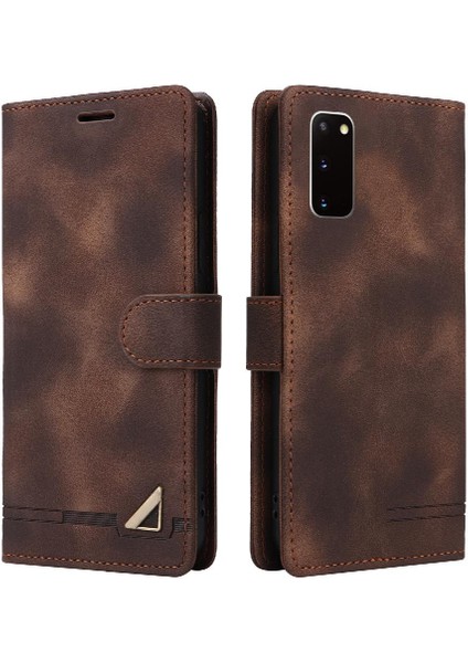 Samsung Galaxy S20 Cüzdan Basit Iş Deri Kılıf Flip Case Için Flip Case (Yurt Dışından)