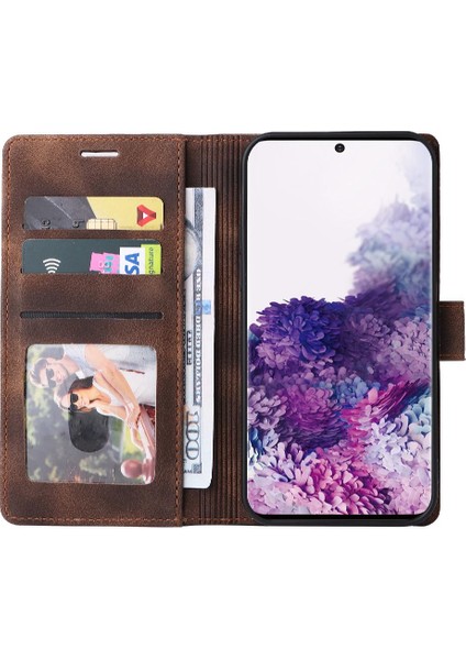 Samsung Galaxy S20 Cüzdan Basit Iş Deri Kılıf Flip Case Için Flip Case (Yurt Dışından)