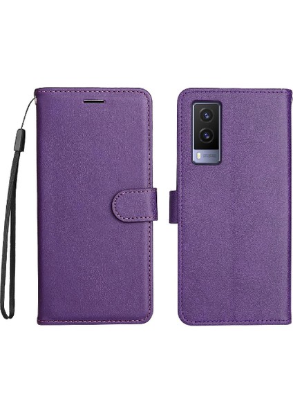 Vivo V21E 5g Klasik Düz Renk Iş Cüzdan Telefon Kılıfı Için Flip Case (Yurt Dışından) indirimleri