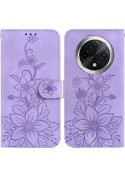 Oppo A3 Pro 5g Manyetik Kart Tutucu Için Flip Case Kickstand Cüzdan Zambak (Yurt Dışından)