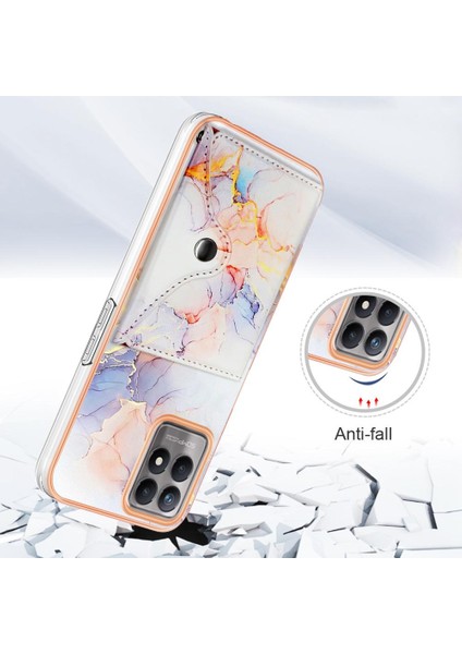 Realme 8i Mermer Yumuşak Tpu Tampon Ince Cüzdan Kart Yuvaları Için Kılıf (Yurt Dışından) fiyatları