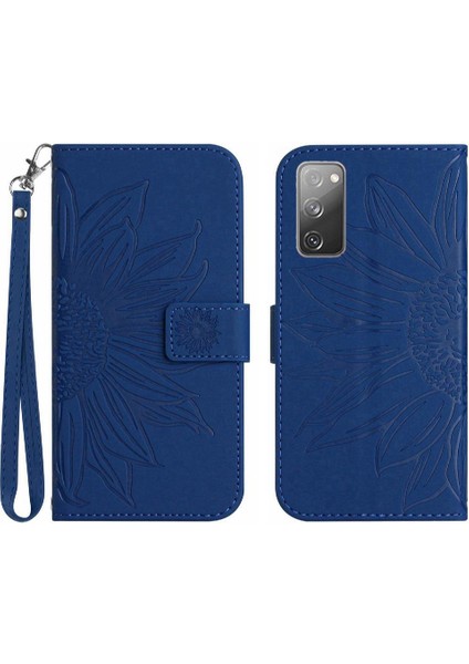 Samsung Galaxy S20 Fe Kısa Kayış Lüks Pu Deri Flip Cüzdan (Yurt Dışından)