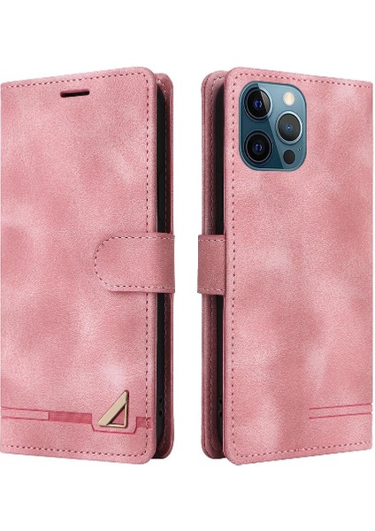 Iphone 12 Için Flip Case Pro Max Darbeye Cüzdan Deri Kılıf Basit (Yurt Dışından)