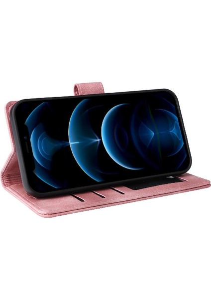 Iphone 12 Için Flip Case Pro Max Darbeye Cüzdan Deri Kılıf Basit (Yurt Dışından)
