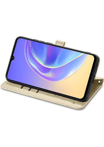 Vivo V21E 5g Için Kılıf Kısa Kayış Deri Kılıf Kapak Kapak Karikatür Hayvanlar (Yurt Dışından) modelleri