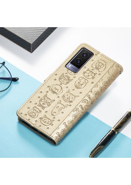 Vivo V21E 5g Için Kılıf Kısa Kayış Deri Kılıf Kapak Kapak Karikatür Hayvanlar (Yurt Dışından) indirimleri
