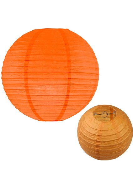Çin Feneri Asma Süs Turuncu Renk 30 cm 1 Adet Halloween
