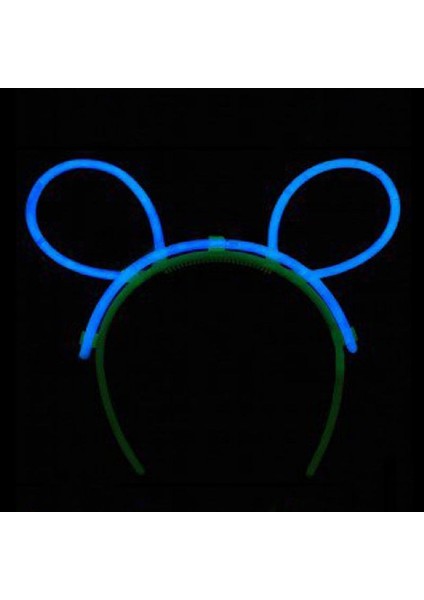 Glow Neon Işıklı Parti Tacı Mavi Renk 1 Adet Retro fiyatları