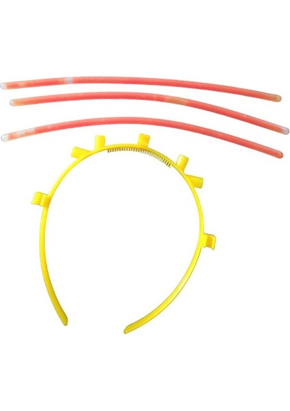 Glow Neon Işıklı Parti Tacı Mavi Renk 1 Adet Retro modelleri