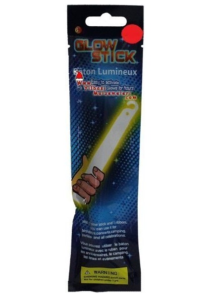 Fosforlu Glow Stick Parti Parti Düdüğü Kırmızı Renk