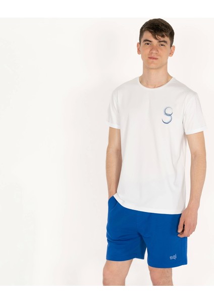 Slimfit Future Baskılı Beyaz Erkek T-Shirt