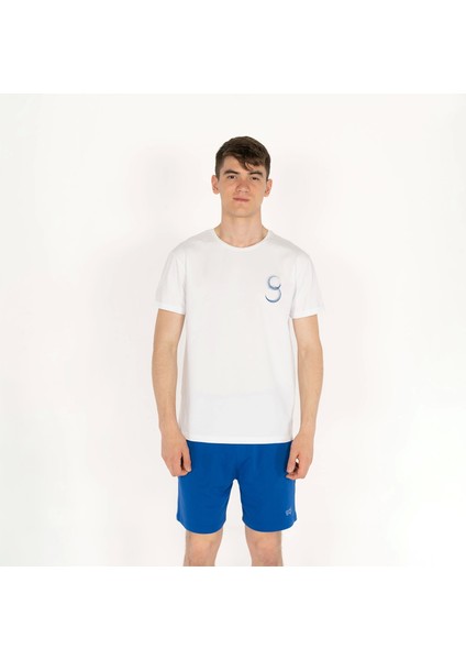 Slimfit Future Baskılı Beyaz Erkek T-Shirt modelleri