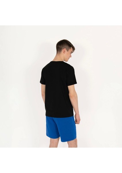 Slimfit Future Baskılı Siyah Erkek T-Shirt