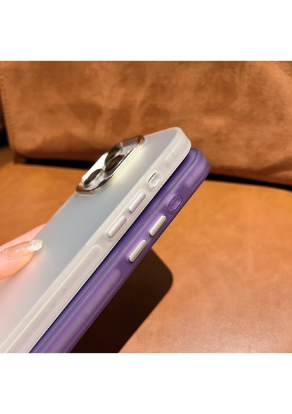 iPhone 13 Pro Için Kılıf Çizilmez Lazer Efektli Degrade Pc+Tpu Telefon Kabuğu-Turuncu (Yurt Dışından) fiyatları