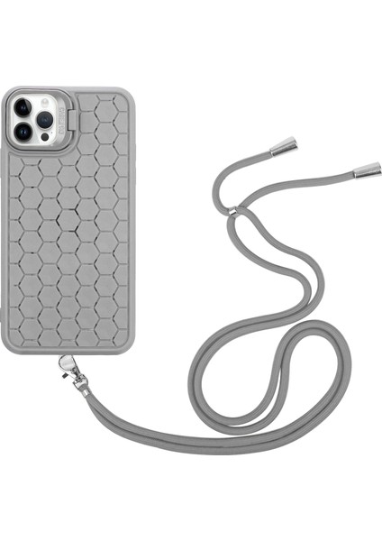 iPhone 12 Için 6,1 Inç/12 Pro 6,1 Inç Cep Telefonu Kılıfı Yumuşak Tpu Isı Dağılımı Kickstand Kapak-Gri (Yurt Dışından)