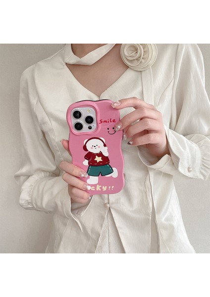 iPhone 15 Pro Kapak Tpu Telefon Koruyucu Kabuk Karikatür Desenli Telefon Kılıfı-Pembe (Yurt Dışından) indirimleri