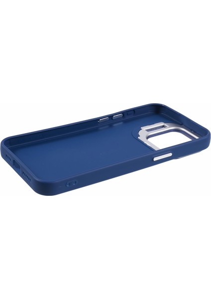 iPhone 15 Pro Için Darbeye Dayanıklı Kılıf Lens Çerçevesi Kickstand Silikon Telefon Kapağı-Safir (Yurt Dışından) fırsatları