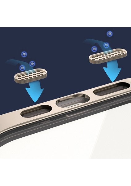 iPhone 13 Pro Için 6.1 Inç Kılıf Tpu+Pc Galvanik Kenarlar Telefon Kapağı-Gümüş (Yurt Dışından)