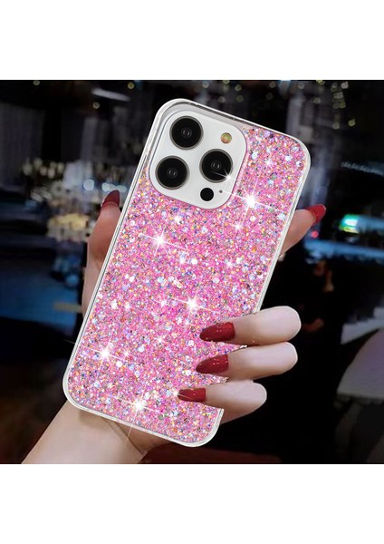 iPhone 14 Pro Için Darbeye Dayanıklı Kapak Sparkle Epoxy Tpu Akıllı Telefon Kılıfı-Pembe (Yurt Dışından) indirimleri