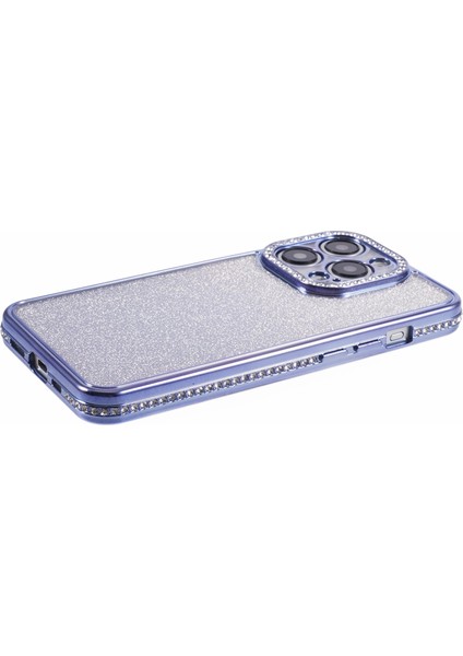 iPhone 14 Pro Kılıf Için Rhinestones Dekor Gradyan Tpu Telefon Kapağı Mobil Aksesuarlar -Koyu Mor (Yurt Dışından) indirimleri
