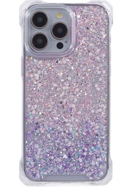iPhone 15 Pro Için Kapak Tpu+Akrilik Çift Renkli Degrade Düşme Önleyici Telefon Kılıfı-Pembe+Mor (Yurt Dışından)