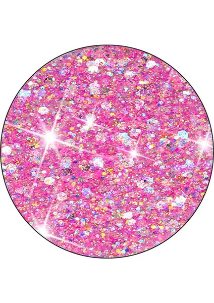 iPhone 6 Plus Için 5.5 Inç Işıltılı Toz Dekor Telefon Kapağı Epoksi Tpu Telefon Kılıfı-Pembe (Yurt Dışından) modelleri