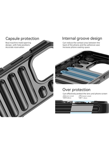 Kapsül Serisi iPhone 12 Pro Kılıf Nervürlü Koruyucu Yumuşak Tpu Telefon Kapağı-Turuncu (Yurt Dışından) modelleri