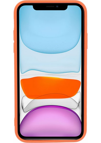 iPhone 11 Için Tpu Kılıf Kabuk Şok Emici Aşağı Ceket Telefon Kapağı-Turuncu (Yurt Dışından)