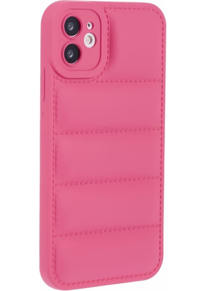 iPhone 11 Için Tpu Kılıf Kabuk Şok Emici Aşağı Ceket Telefon Kılıfı-Gül (Yurt Dışından)
