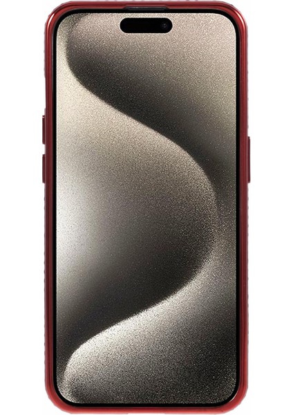 iPhone 15 Pro Için Tpu Kılıf Rhinestones Dekor Anti-Drop Ince Telefon Kapağı-Kırmızı (Yurt Dışından) indirimleri