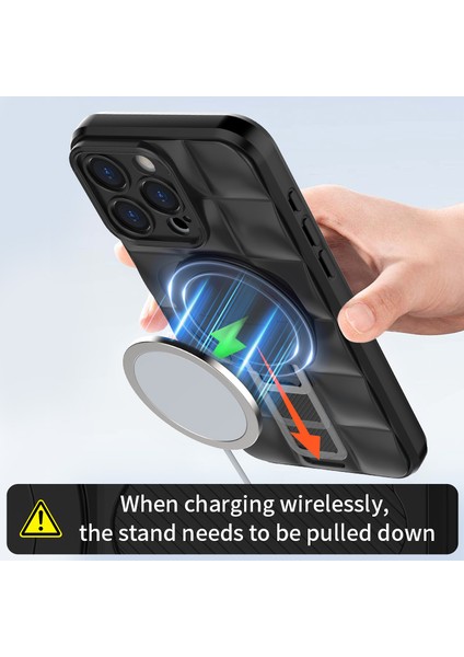 iPhone 15 Pro Max Kılıf Magsafe Tpu+Pc ile Uyumlu Koruyucu Telefon Kılıfı-Mavi (Yurt Dışından) modelleri