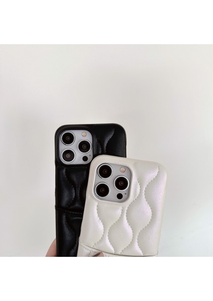 iPhone 15 Pro Telefon Kılıfı Kart Yuvası Pu Deri Kaplamalı Tpu Arka Kapak-Beyaz (Yurt Dışından) modelleri