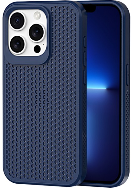 iPhone 13 Pro Için Kılıf Pc+Tpu Isı Dağıtımı Içi Boş Kapak Telefon Aksesuarları Distribütörler-Safir (Yurt Dışından)
