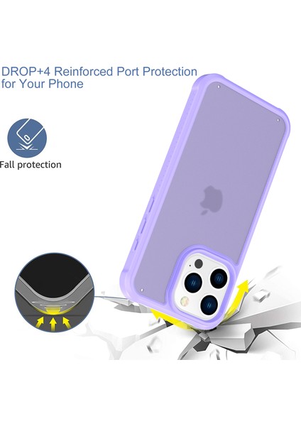 iPhone 15 Pro Max Için Ince Kılıf Skin-Touch Tpu+Pc Mat Telefon Kılıfı-Açık Mor (Yurt Dışından) modelleri