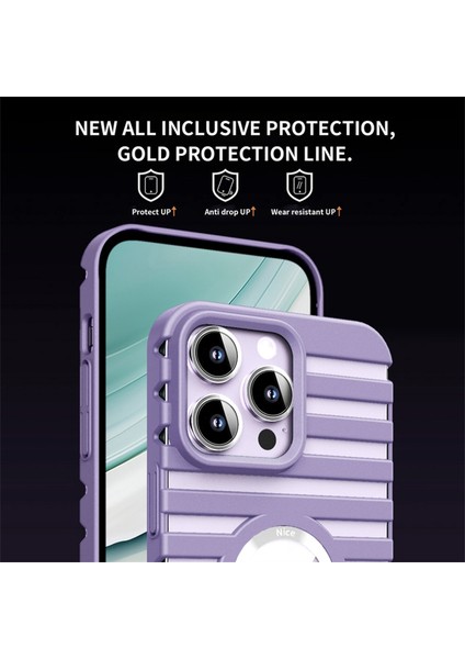 iPhone 13 Pro Max Için 6,7 Inç Ka Telefon Kılıfı Manyetik Isı Dağılımı Pc Telefon Kapağı-Pembe (Yurt Dışından)